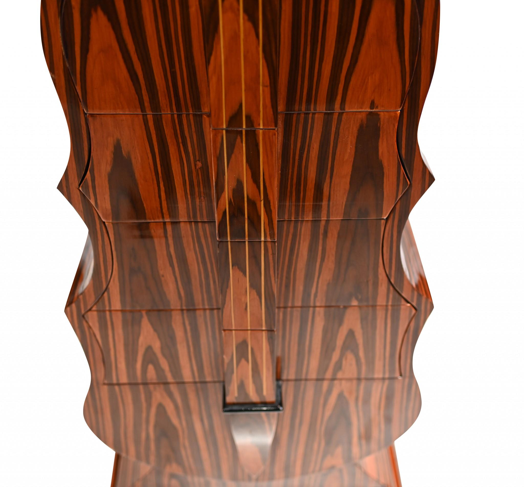 Art Deco Double Bass Cabinet Chest Drawers Rosewood For Sale 1