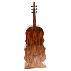 Art Deco Double Bass Cabinet Chest Drawers Rosewood