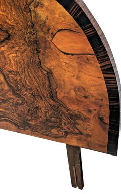 Art Deco Double Bed In The Iconic Half Circle, English, c1930