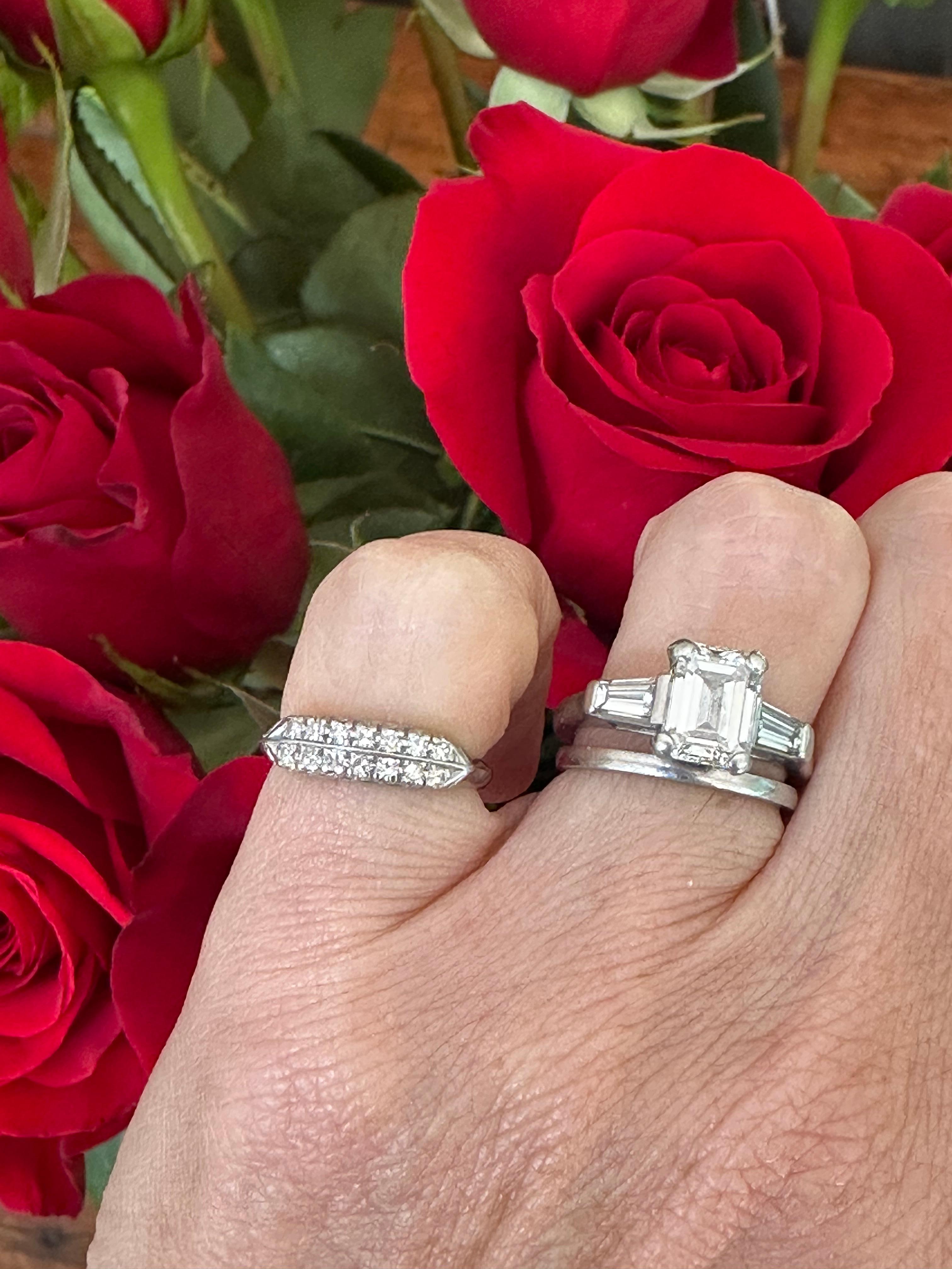 Art Deco Double-Row Diamond Band For Sale 6