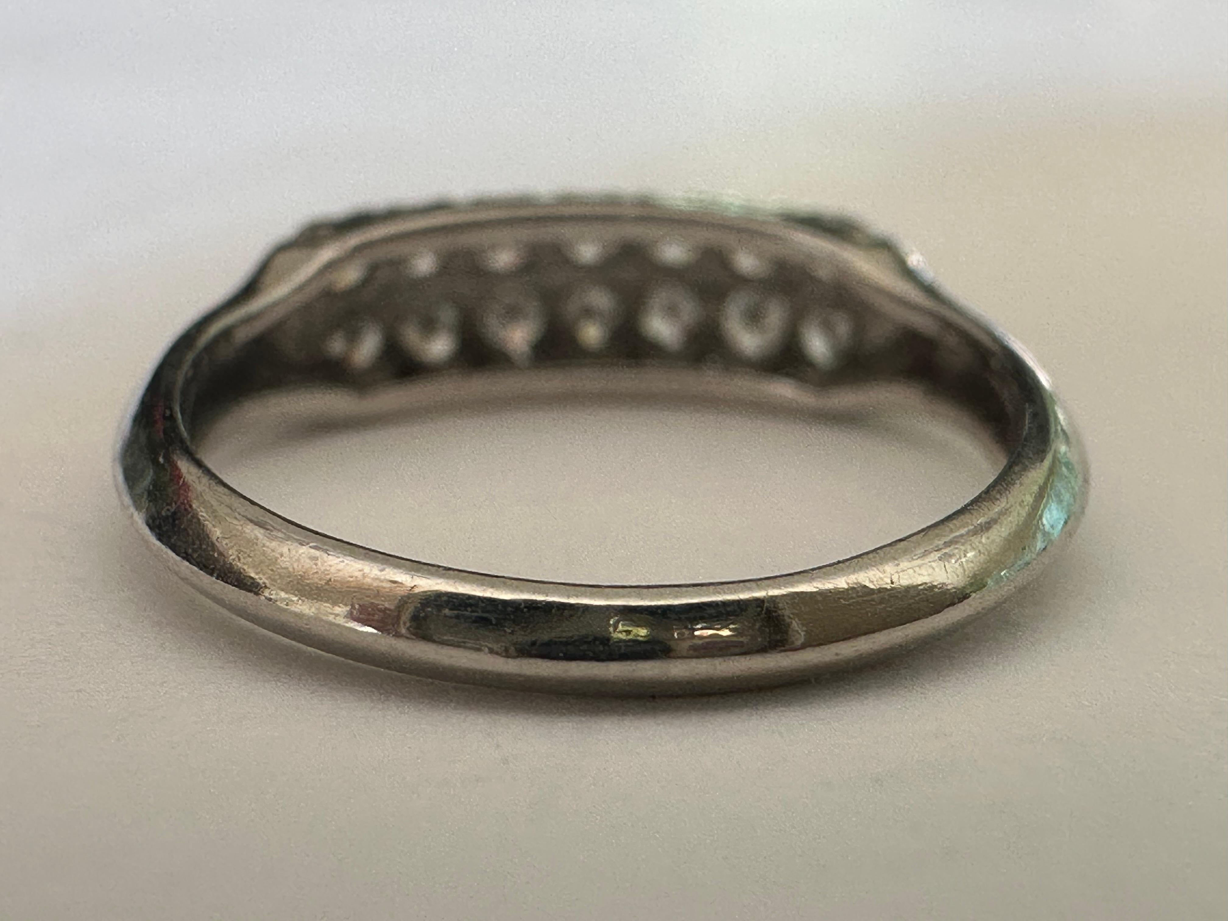 Art Deco Double-Row Diamond Band For Sale 1