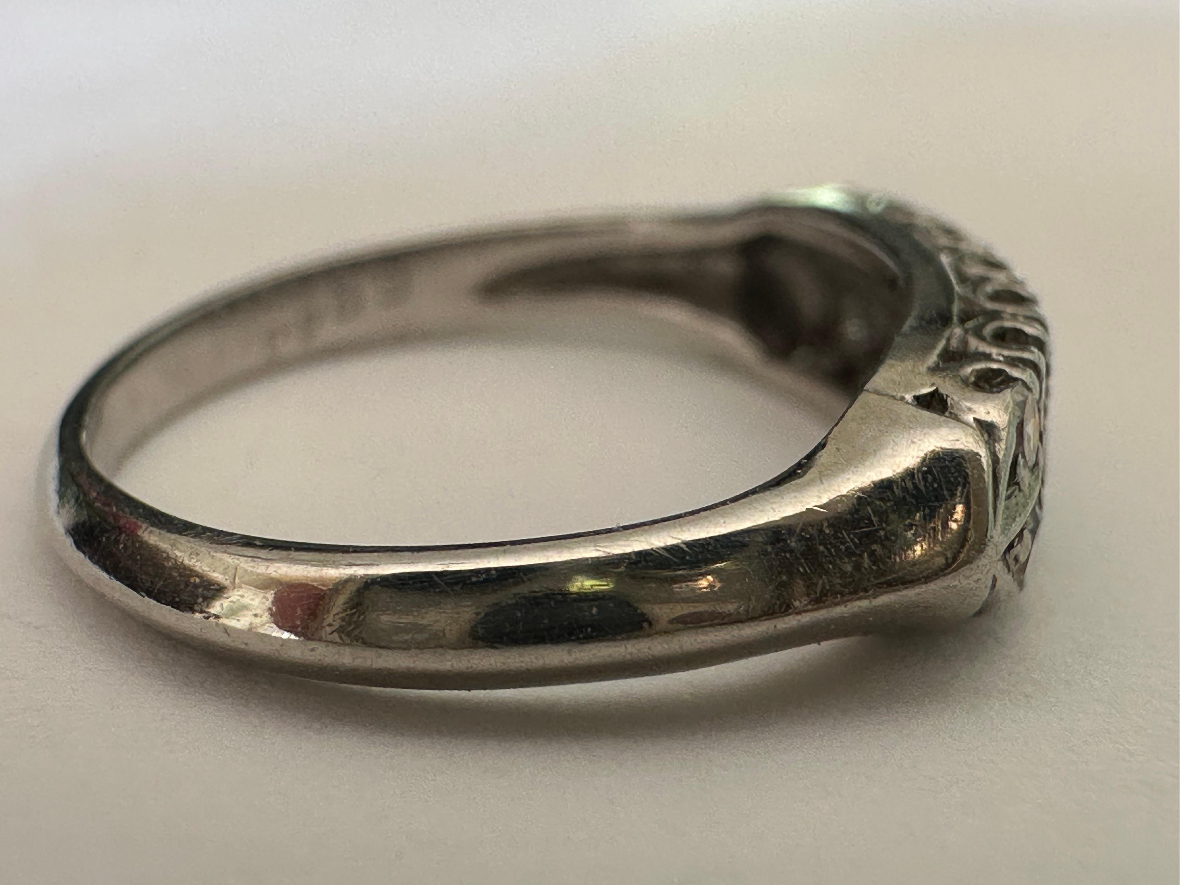 Art Deco Double-Row Diamond Band For Sale 2