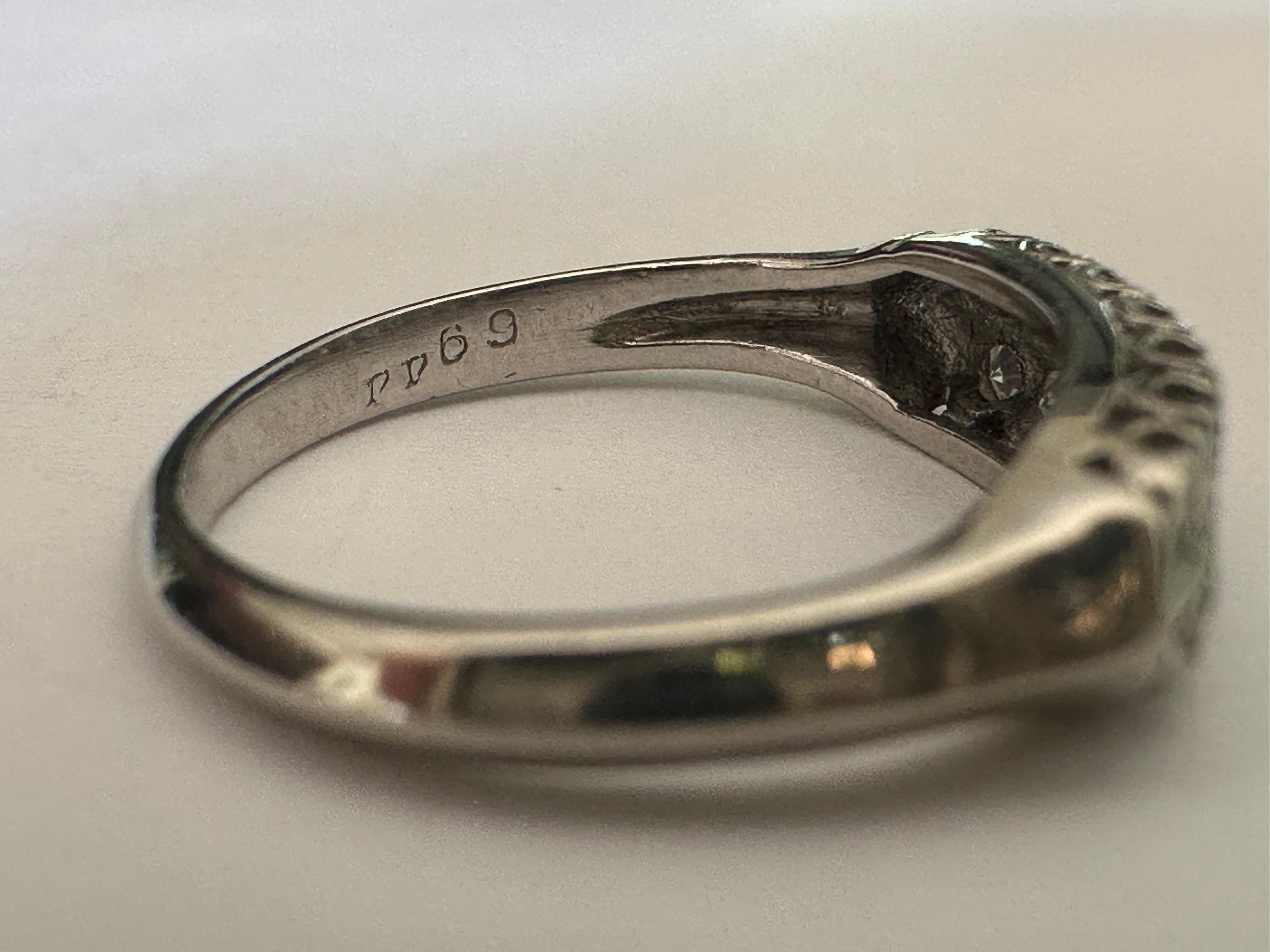 Art Deco Double-Row Diamond Band For Sale 3