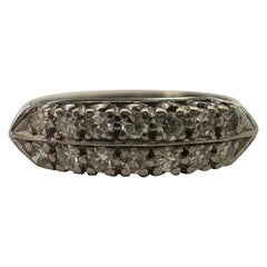 Art Deco Double-Row Diamond Band