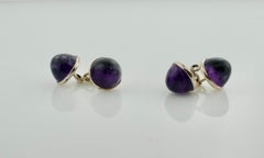 Art Deco Double-Sided Amethyst Cufflinks, circa 1930s