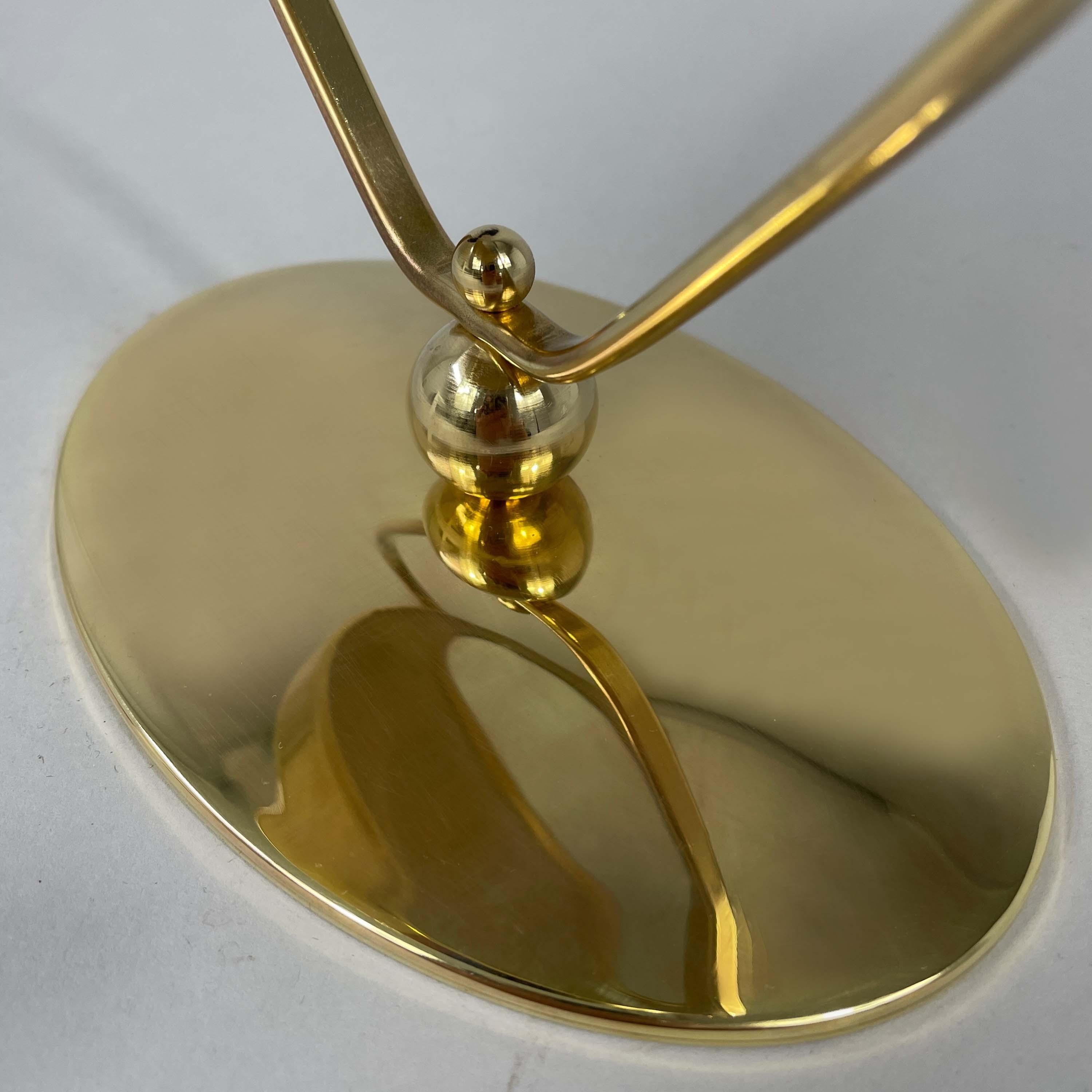 Art Deco Double-Sided Brass Table Mirror, Suecia Años 40 en venta 4