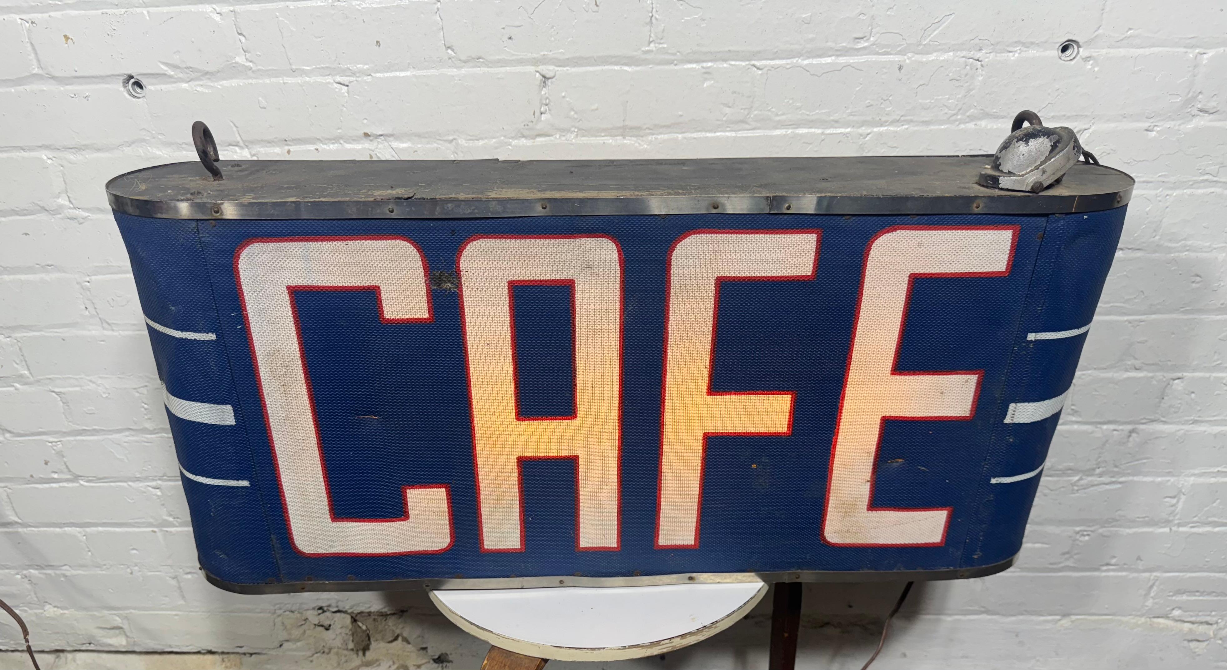 Mid-20th Century Art Deco Double Sided / Illuminated 