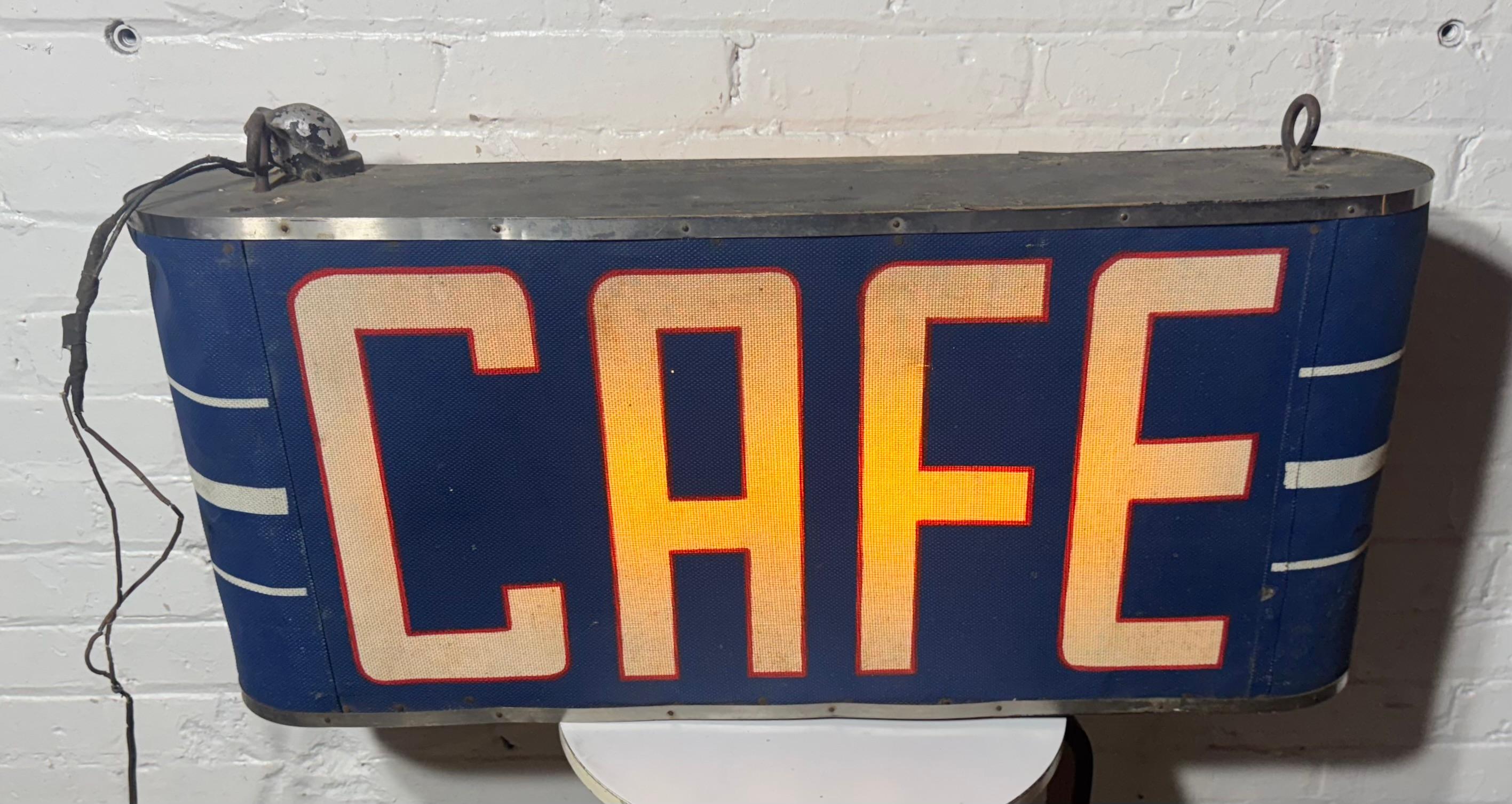 Metal Art Deco Double Sided / Illuminated 