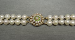 Art Deco Double Strand Pearl Cocktail Necklace