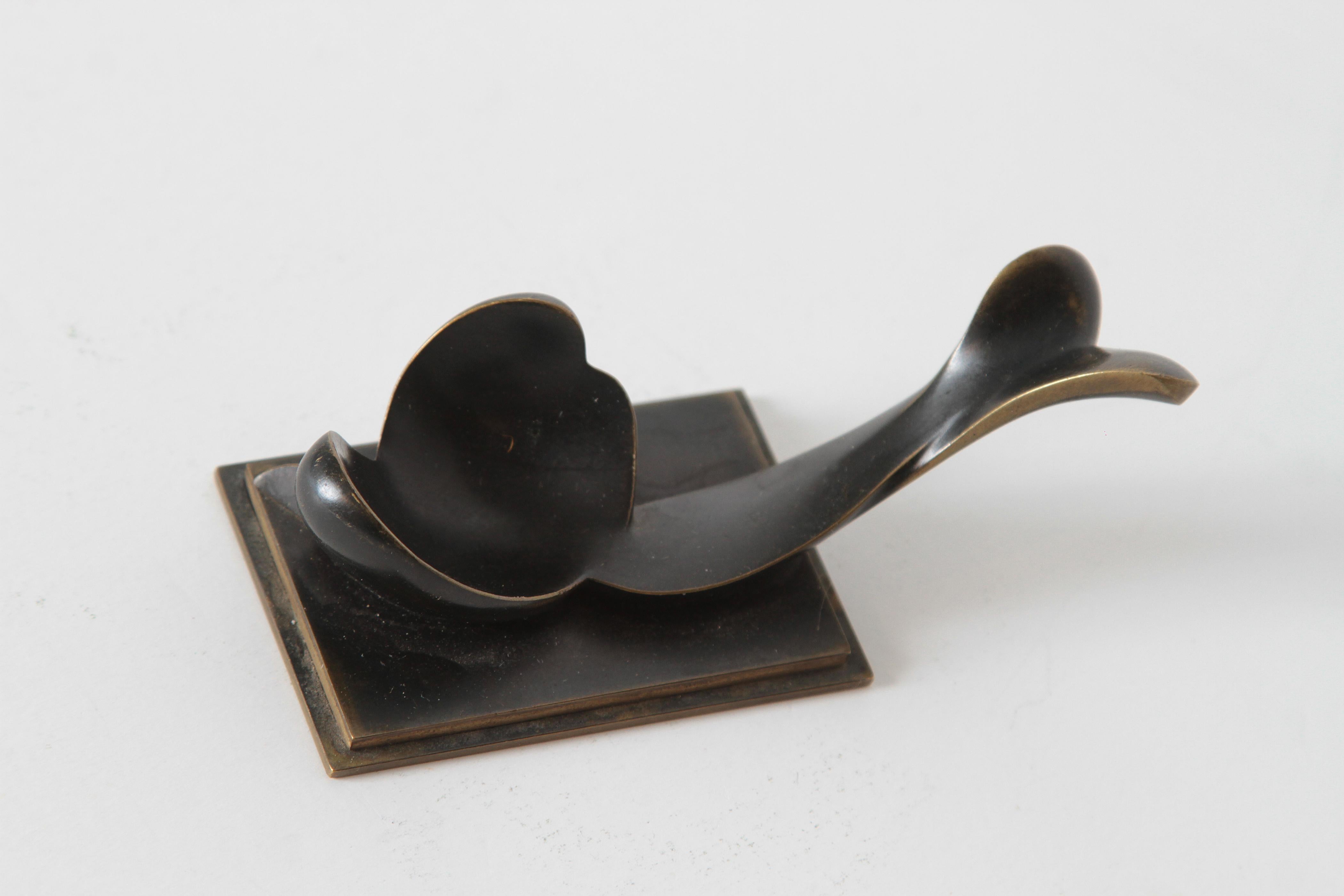 Art Deco Dr. Albert Reimann Signed German Bronze Pipe Rest, Austrian Influenced 5