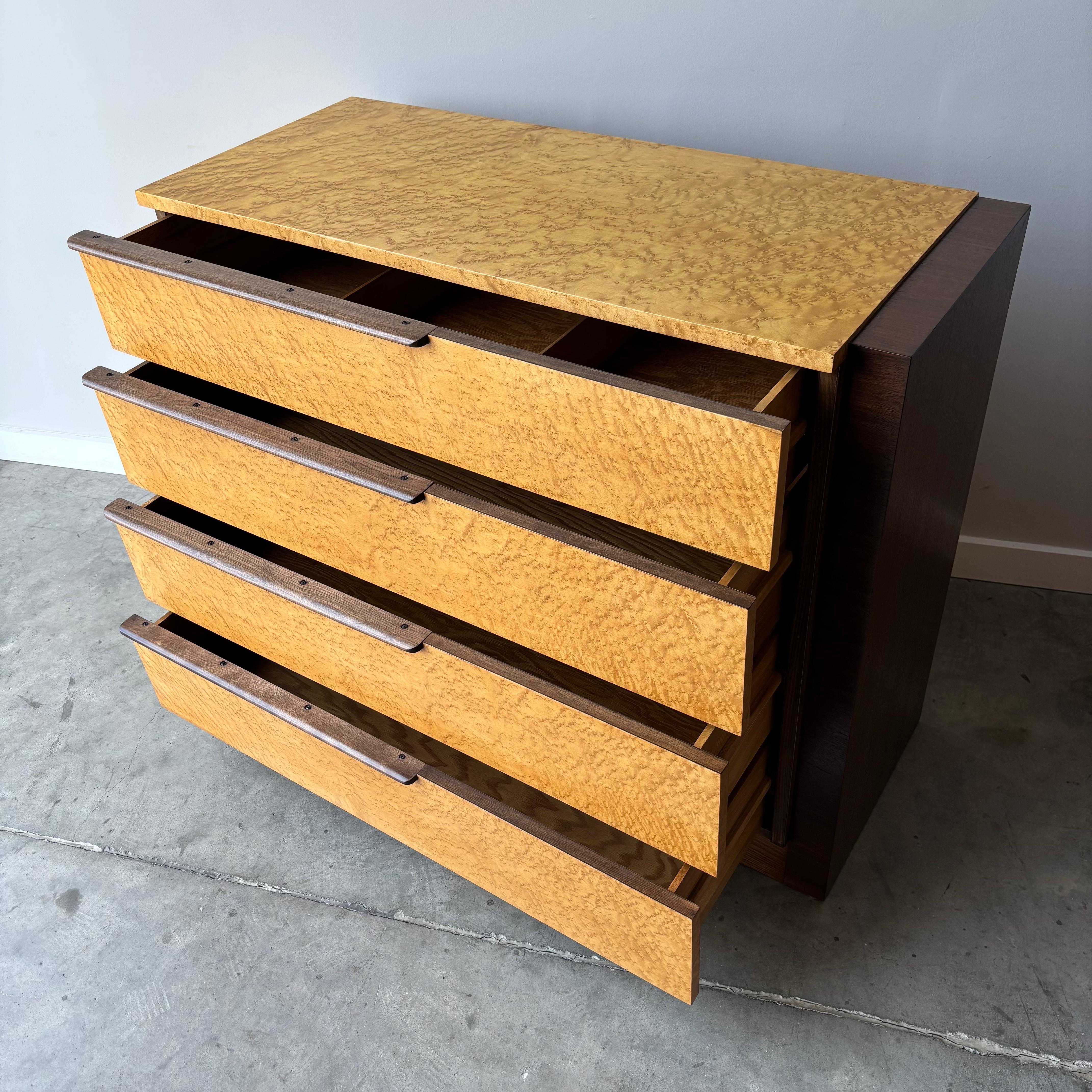 Birdseye Maple Art Deco Dresser by Gilbert Rohde, Herman Miller, 1930s For Sale