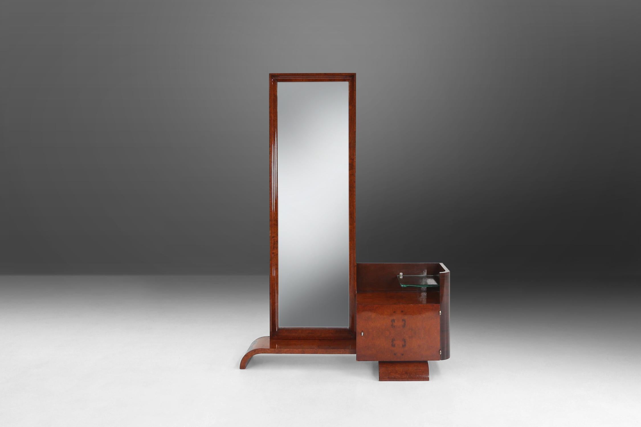 Art Deco Dressing Mirror by De Coene Belgium, 1930 For Sale 7