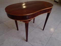 Art Deco Dressing or Writing Table Kidney Shape with Drawers