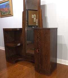 Art Deco Dressing Stand or Vanity in Wenge, circa 1930