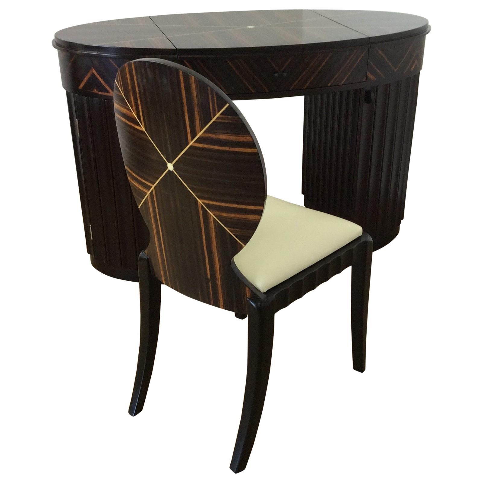 Art Deco Dressing Table and Chair