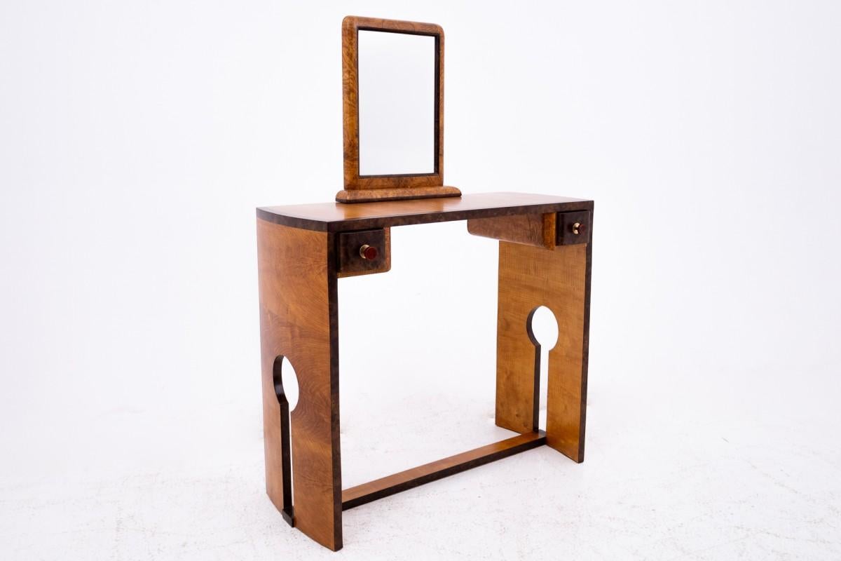 Juego de tocador + silla Art Déco, Polonia, Art Déco, ca. 1940. Art Decó en venta
