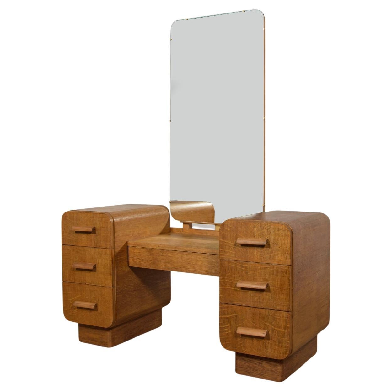 Art Deco Dressing Table, Czechoslovakia, 1950s