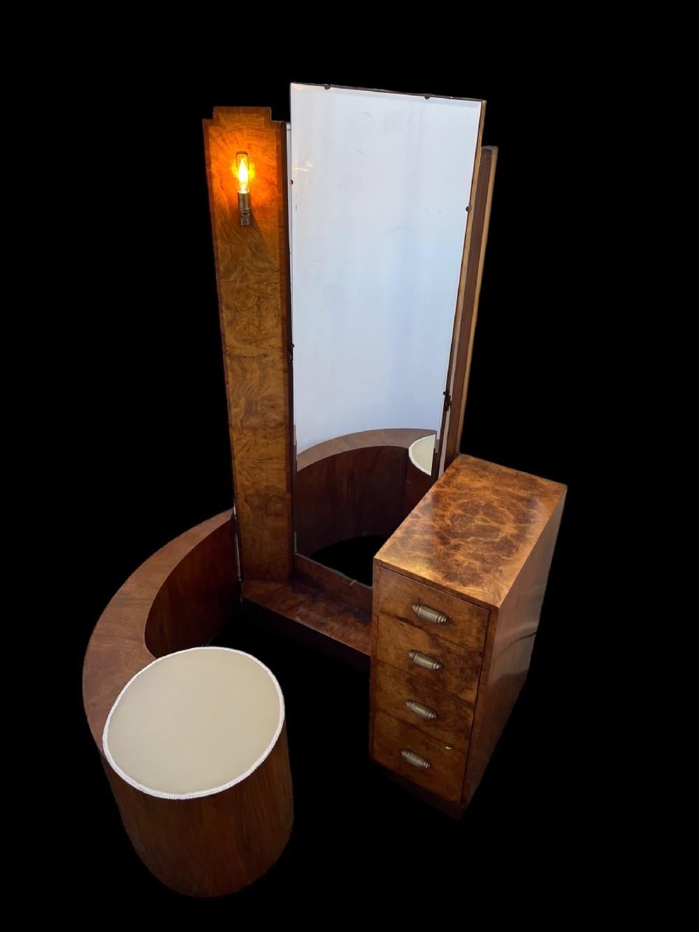 British Art Deco Dressing Table For Sale