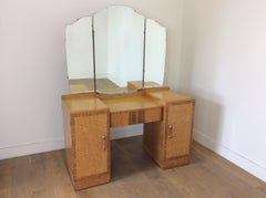 Art Deco Dressing Table in Bird's-Eye Maple