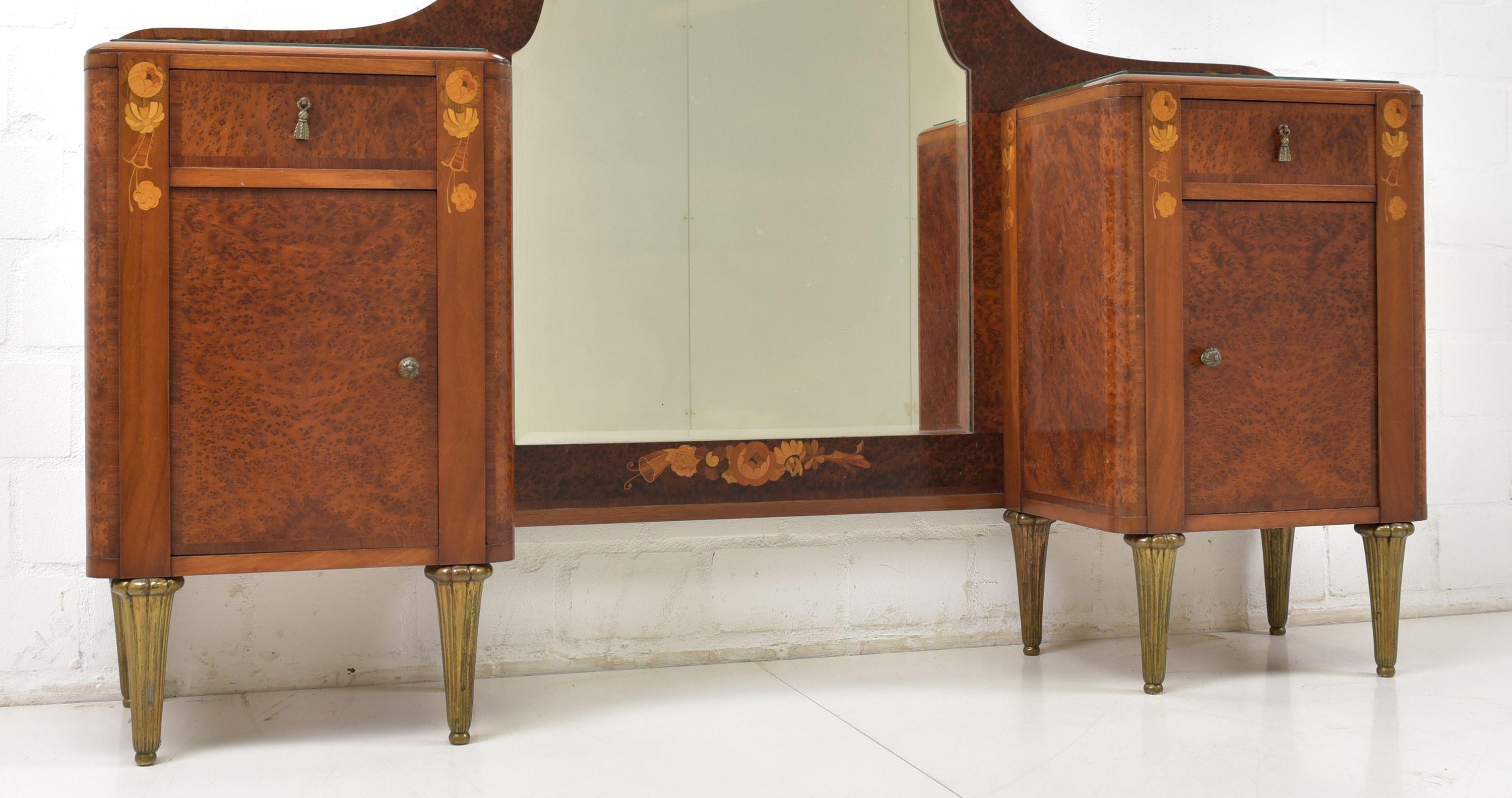 Art Deco Dressing Table / Mirror Dresser, 1925 For Sale 2