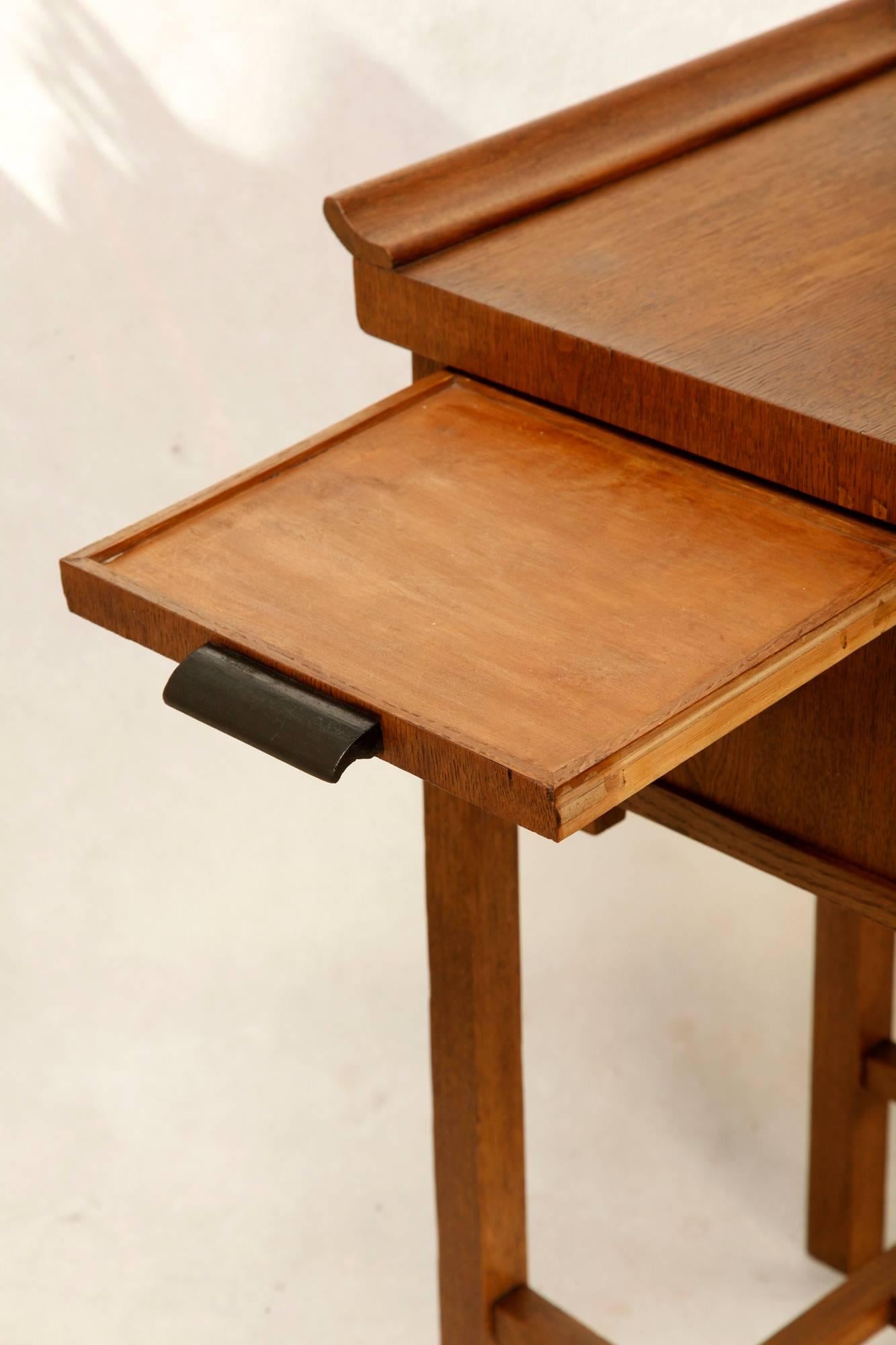 Art Deco Dressing Table, Oak and Vintage, 1950s 5