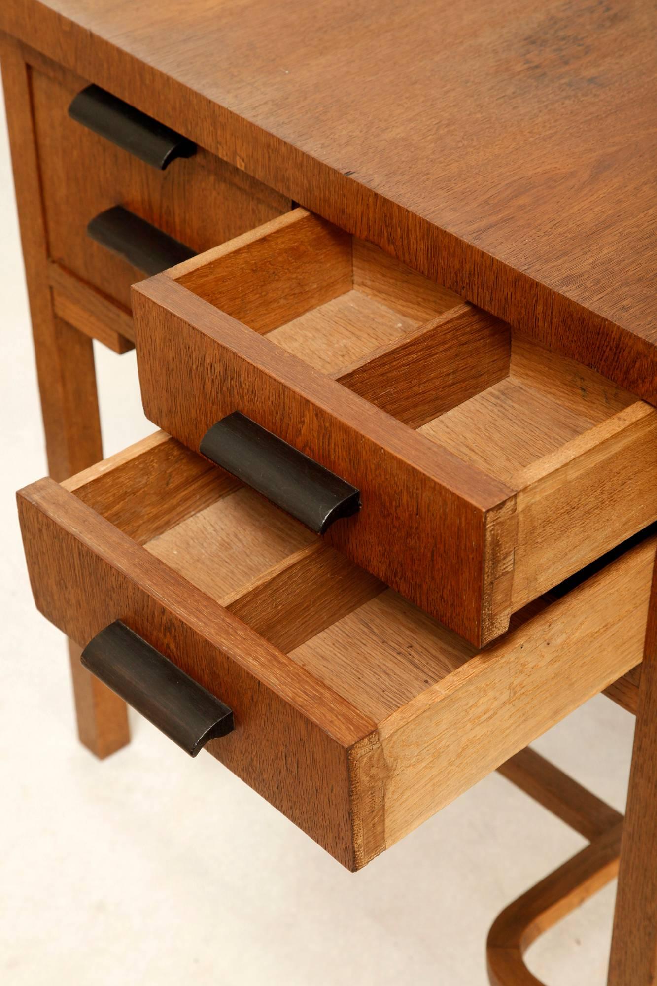 Art Deco Dressing Table, Oak and Vintage, 1950s 3