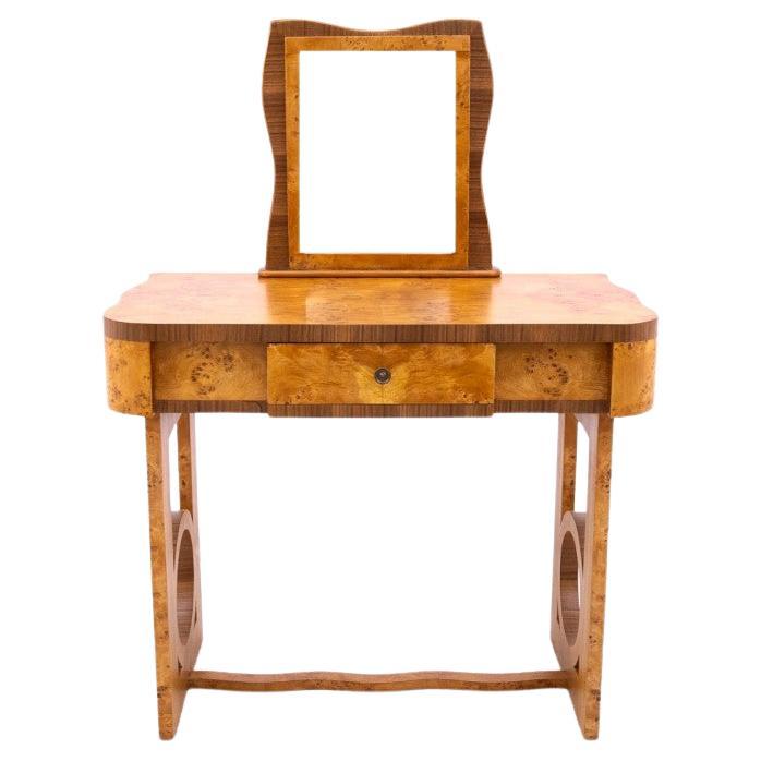 Tavolino da toilette Art Déco, Polonia, anni 
1930.