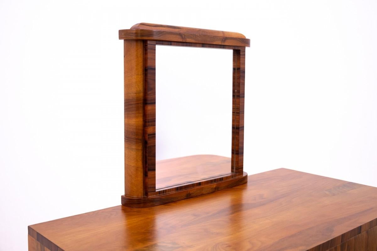 Mid-20th Century Art Deco dressing table, Poland, circa 1930. For Sale