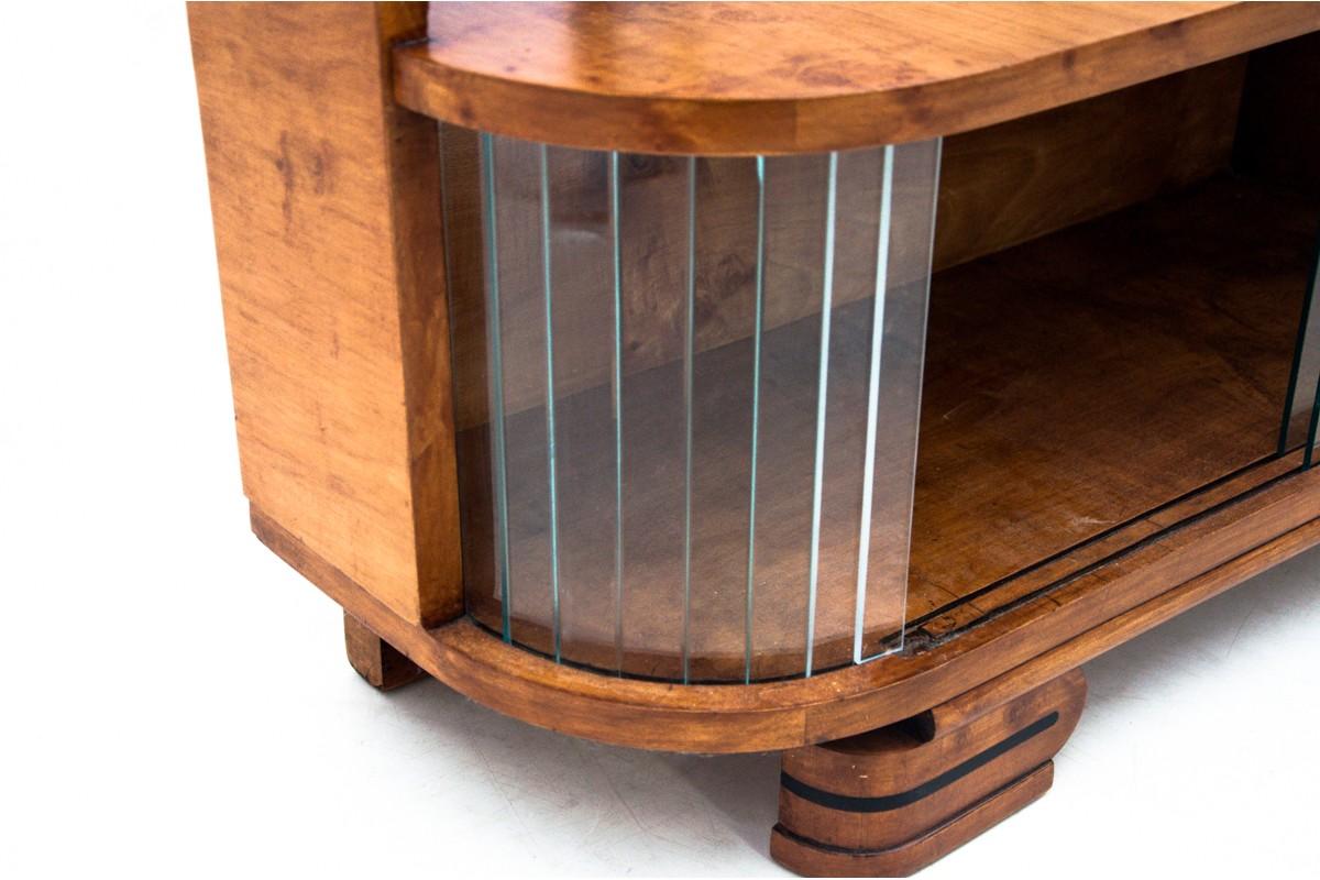 Walnut Art Deco Dressing Table Vanity