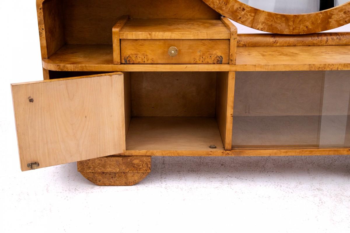 Art Deco dressing table, vanity with mirror, Poland, 1940s. 2