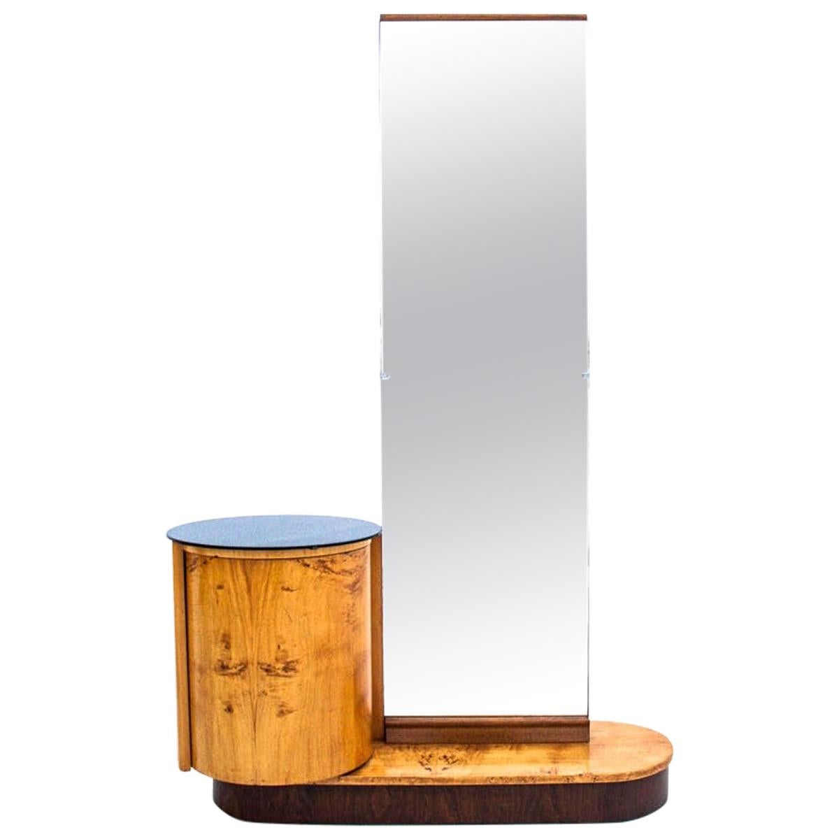 Art Deco dressing table with a bar, J. Halabala, 1940s. Renovated.