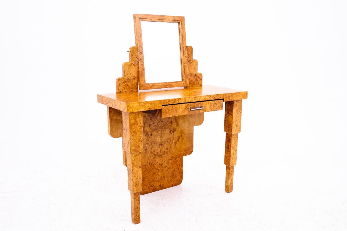 Tocador Art Decó con silla, mediados del siglo XX, Polonia. Polaco en venta