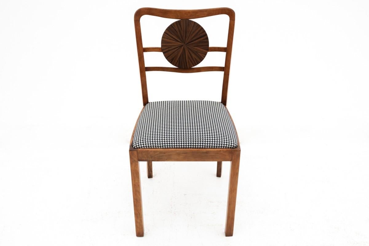 Art déco-Schminktisch mit Stuhl, Polen, ca. 1930. im Angebot 3