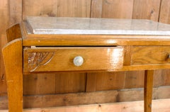 Art Deco Console or Dressing Table with Marble Top circa 1940