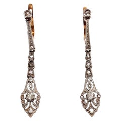 Pendientes gota Art Decó, Europa Occidental, hacia 1925.