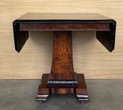 Art Deco Drop-Leaf Coffee Table, Walnut Veneer, France, circa 1930