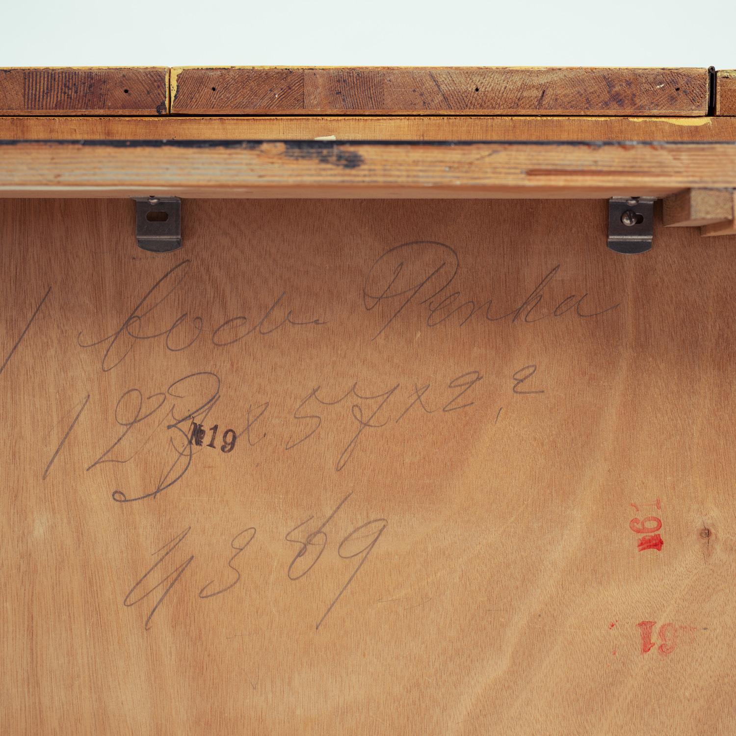 Meuble de bar Art Déco en bois de ronce peint d'imitation, Italie 1961 en vente 10