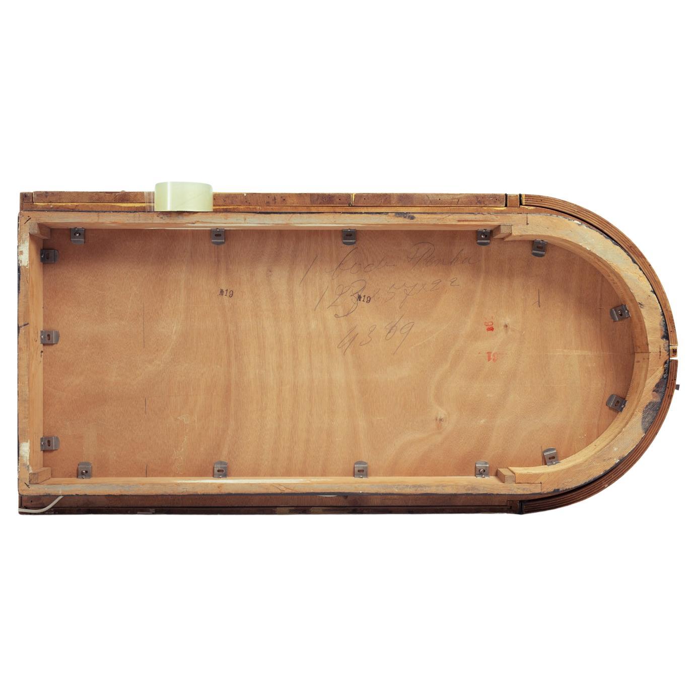 Meuble de bar Art Déco en bois de ronce peint d'imitation, Italie 1961 en vente 11