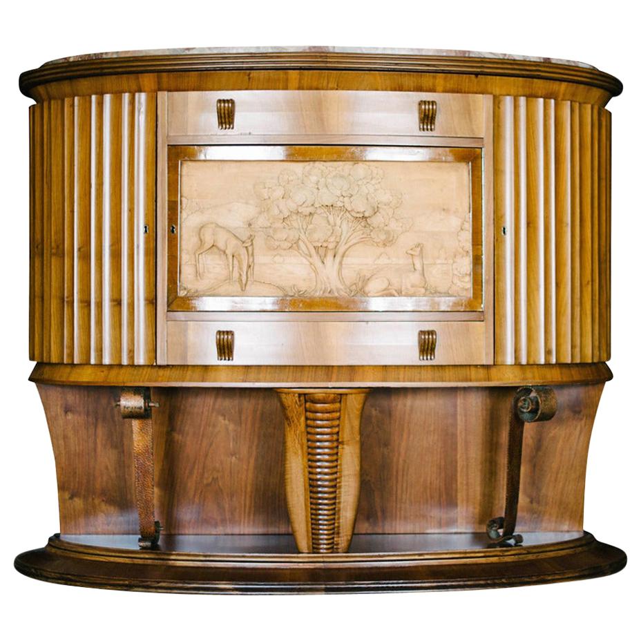 Art Deco Bar in Mahogany circa 1920 at 1stDibs
