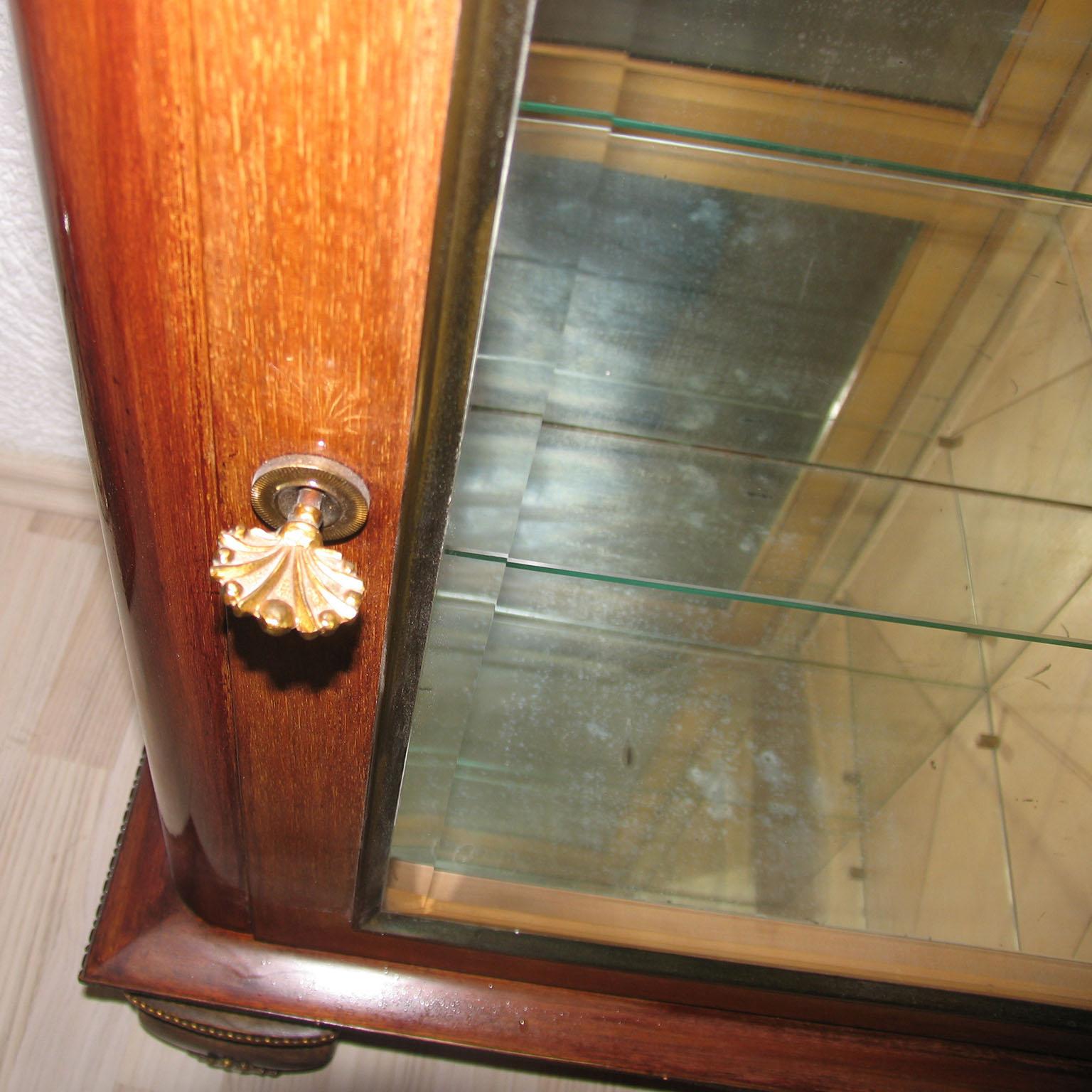 Art Deco Dry Bar, Luminous Vitrine, Display Cabinet, Jean Pascaud Style For Sale 4