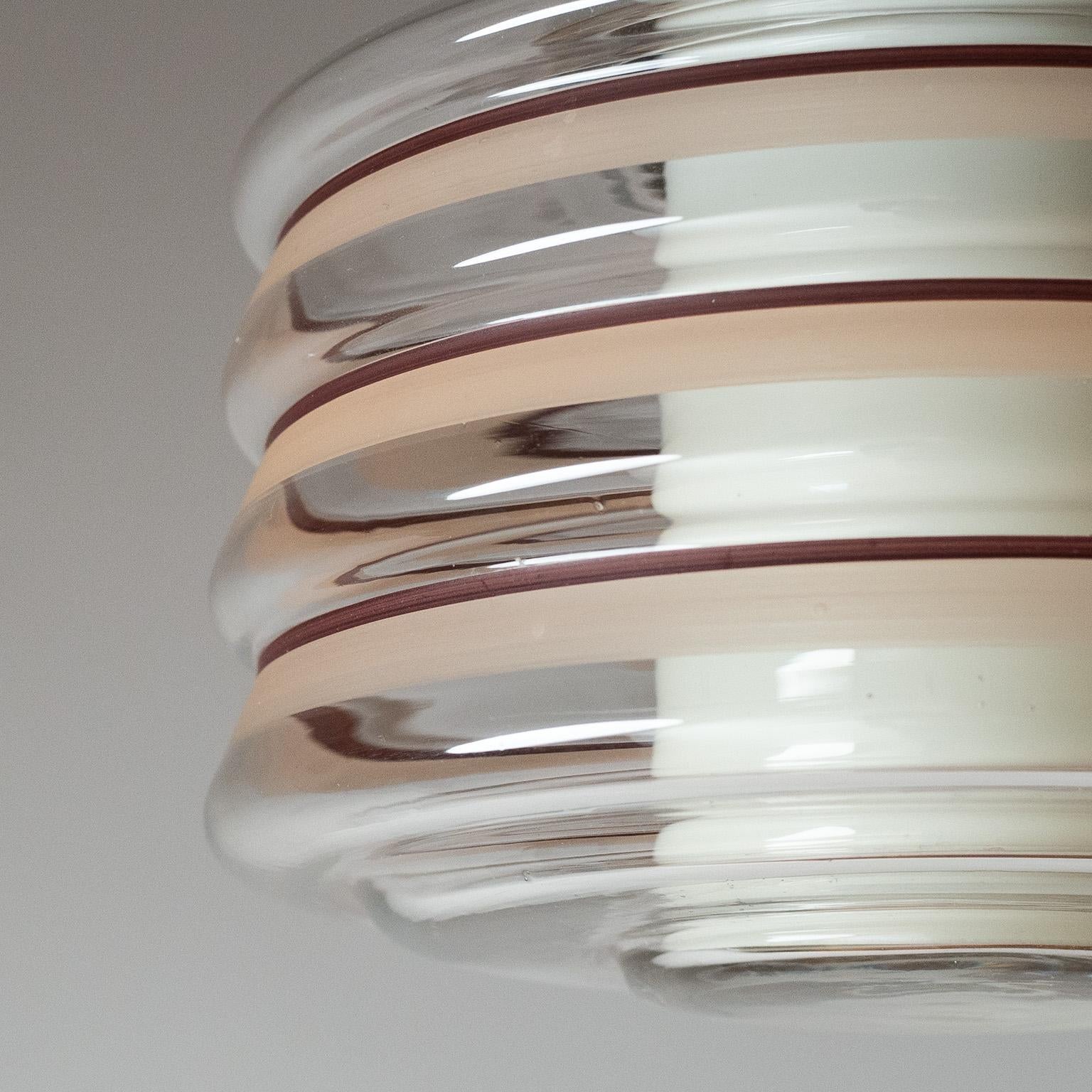Metà XX secolo Ciondolo a doppio vetro Art Déco, 1940 circa in vendita