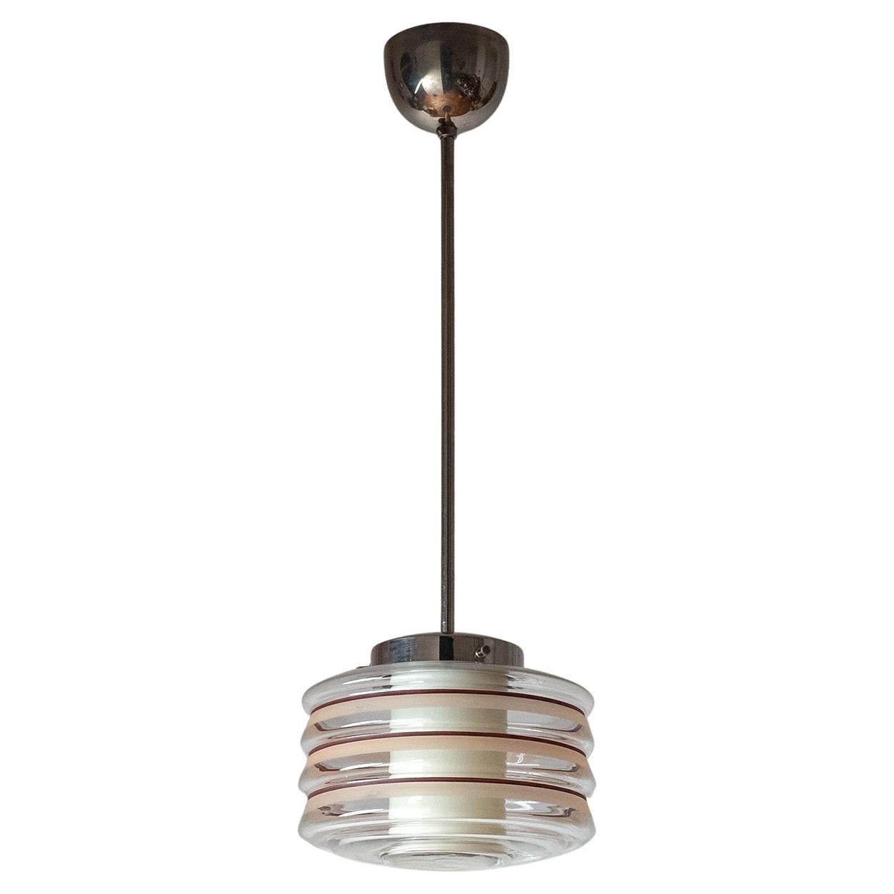 Ciondolo a doppio vetro Art Déco, 1940 circa