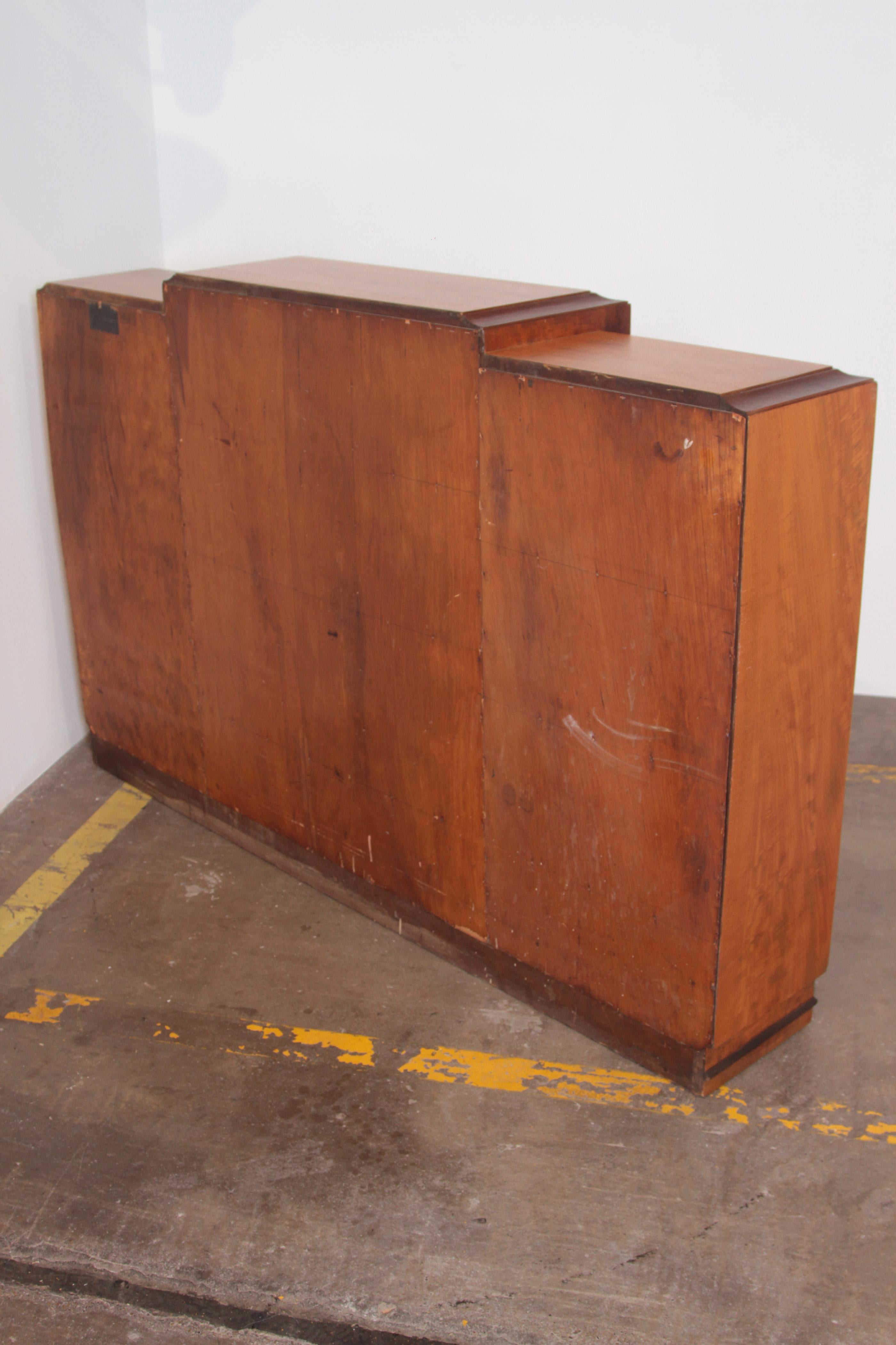 Art Deco Dynamique Creations Johnson Furniture Co. Skyscraper Bookcase Wall Unit For Sale 2