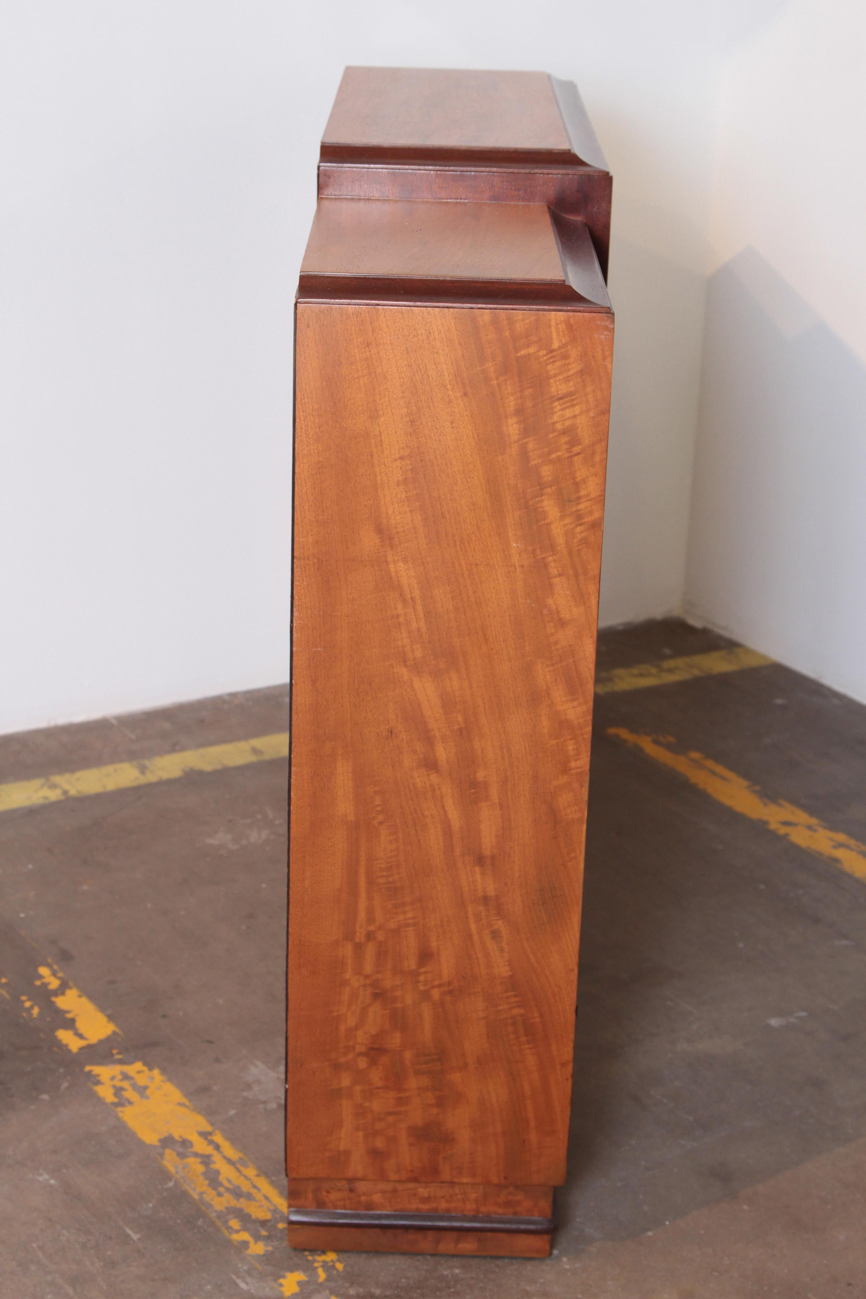 Metal Art Deco Dynamique Creations Johnson Furniture Co. Skyscraper Bookcase Wall Unit For Sale