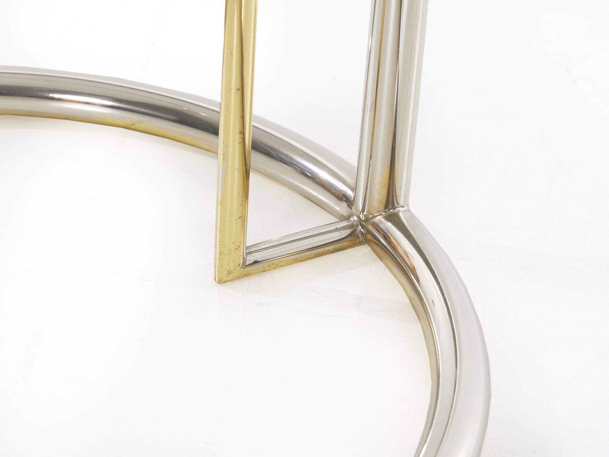 Art Deco “E 1027” Chrome and Glass Side Table by Eileen Gray, circa 1970s 6