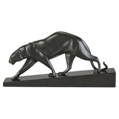 Art Deco Early 20th Century Bronze entitled "Panthère Marchant" By Maurice Prost