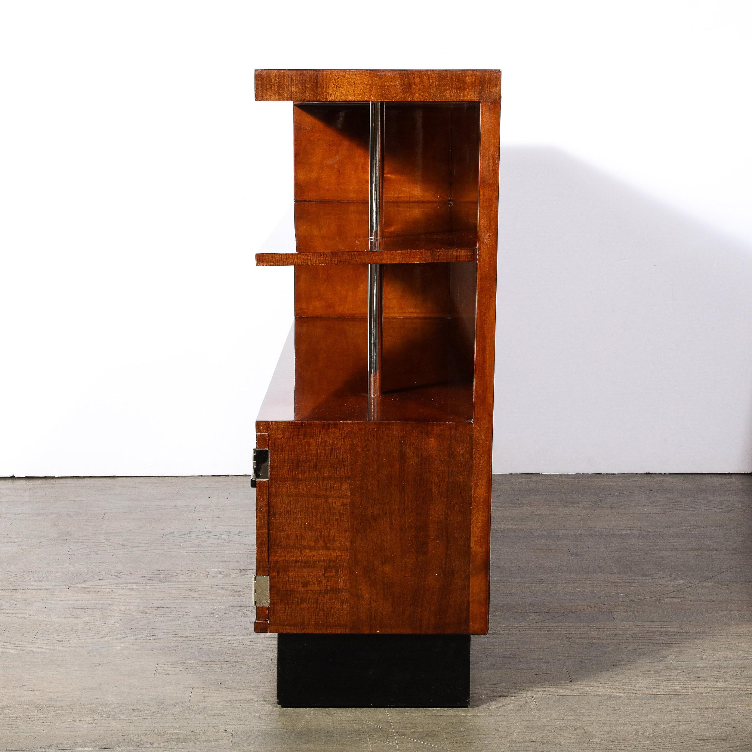 Art Deco East Indian Laurel Bookcase by Gilbert Rohde for Herman Miller No. 344 For Sale 8