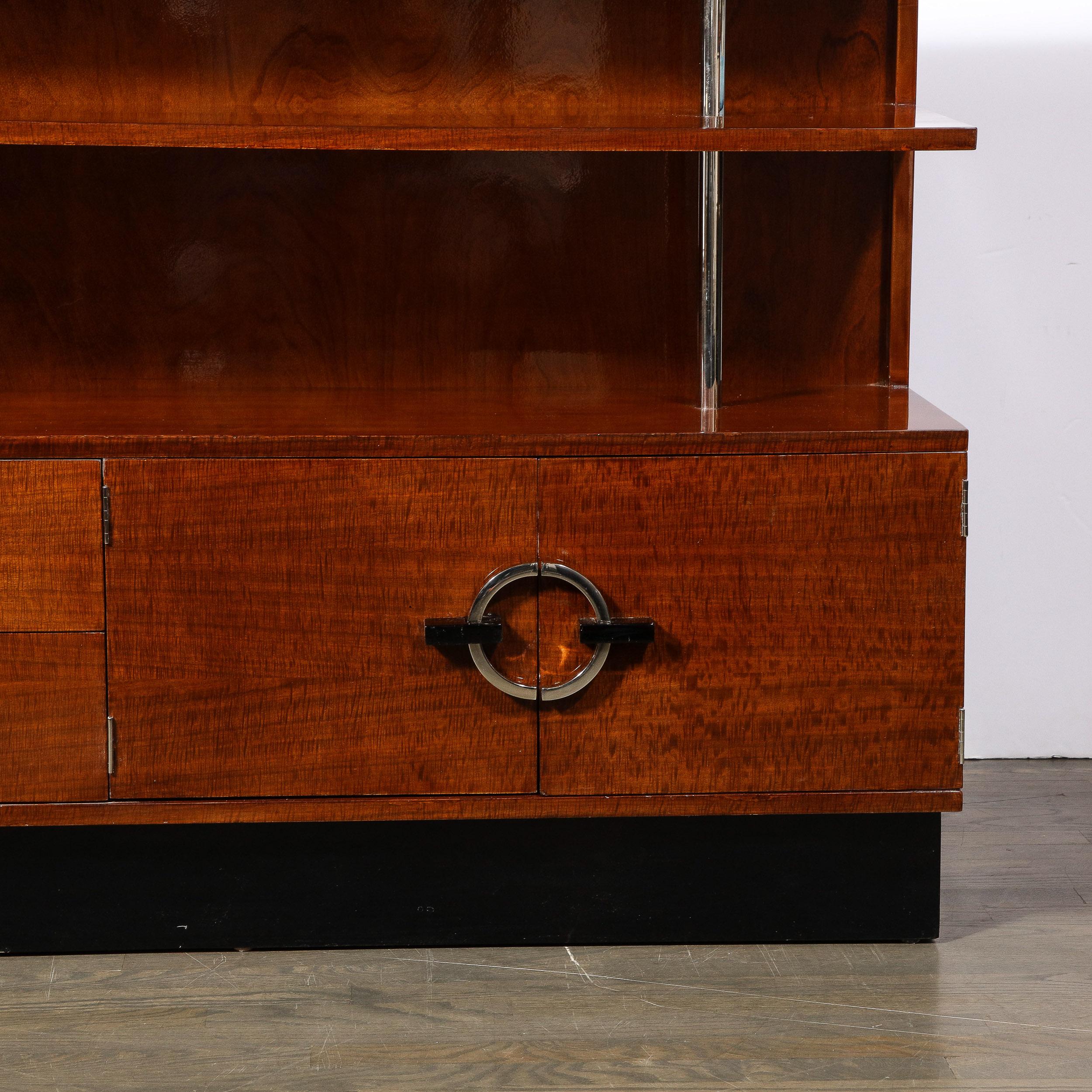 Mid-20th Century Art Deco East Indian Laurel Bookcase by Gilbert Rohde for Herman Miller No. 344 For Sale