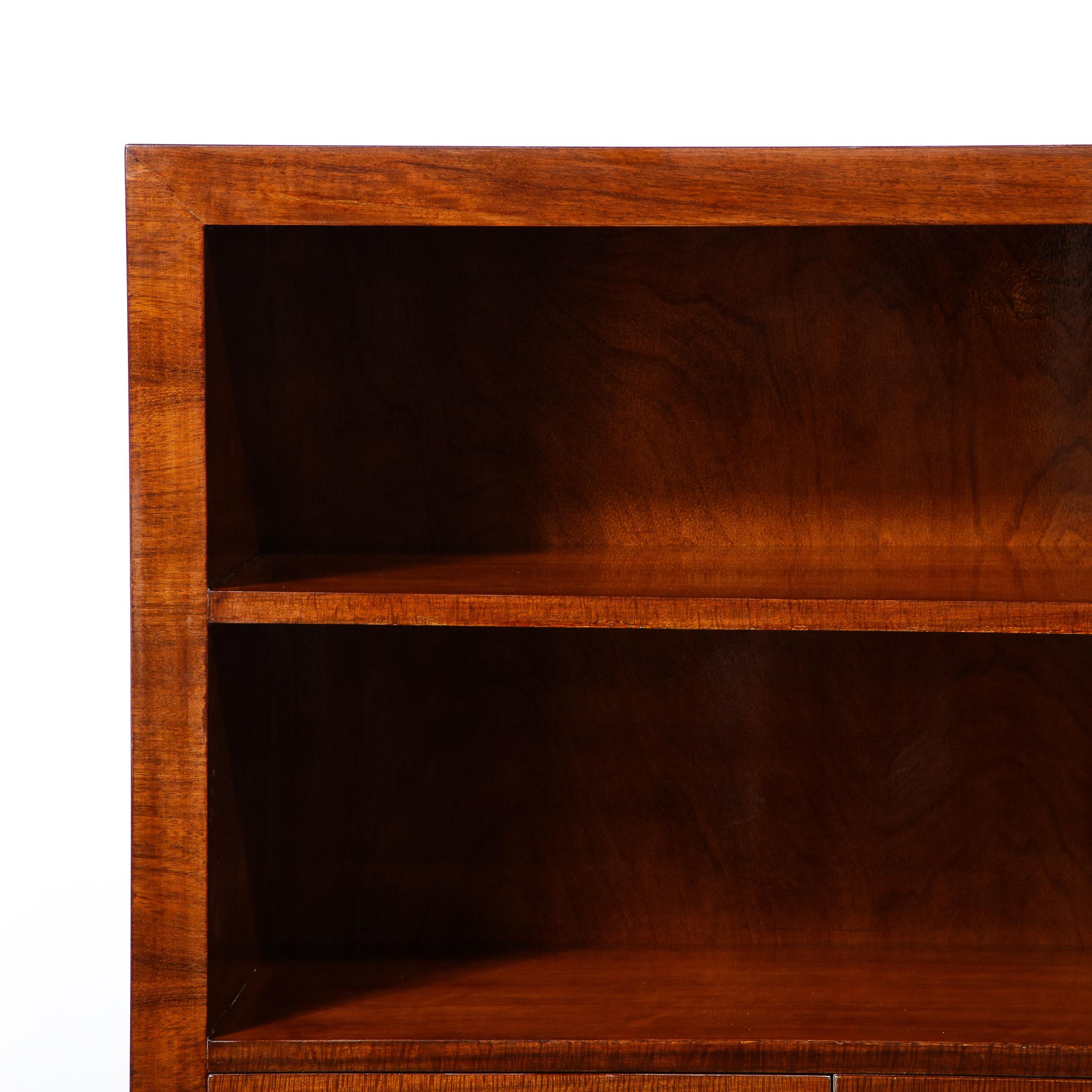 Wood Art Deco East Indian Laurel Bookcase by Gilbert Rohde for Herman Miller No. 344 For Sale