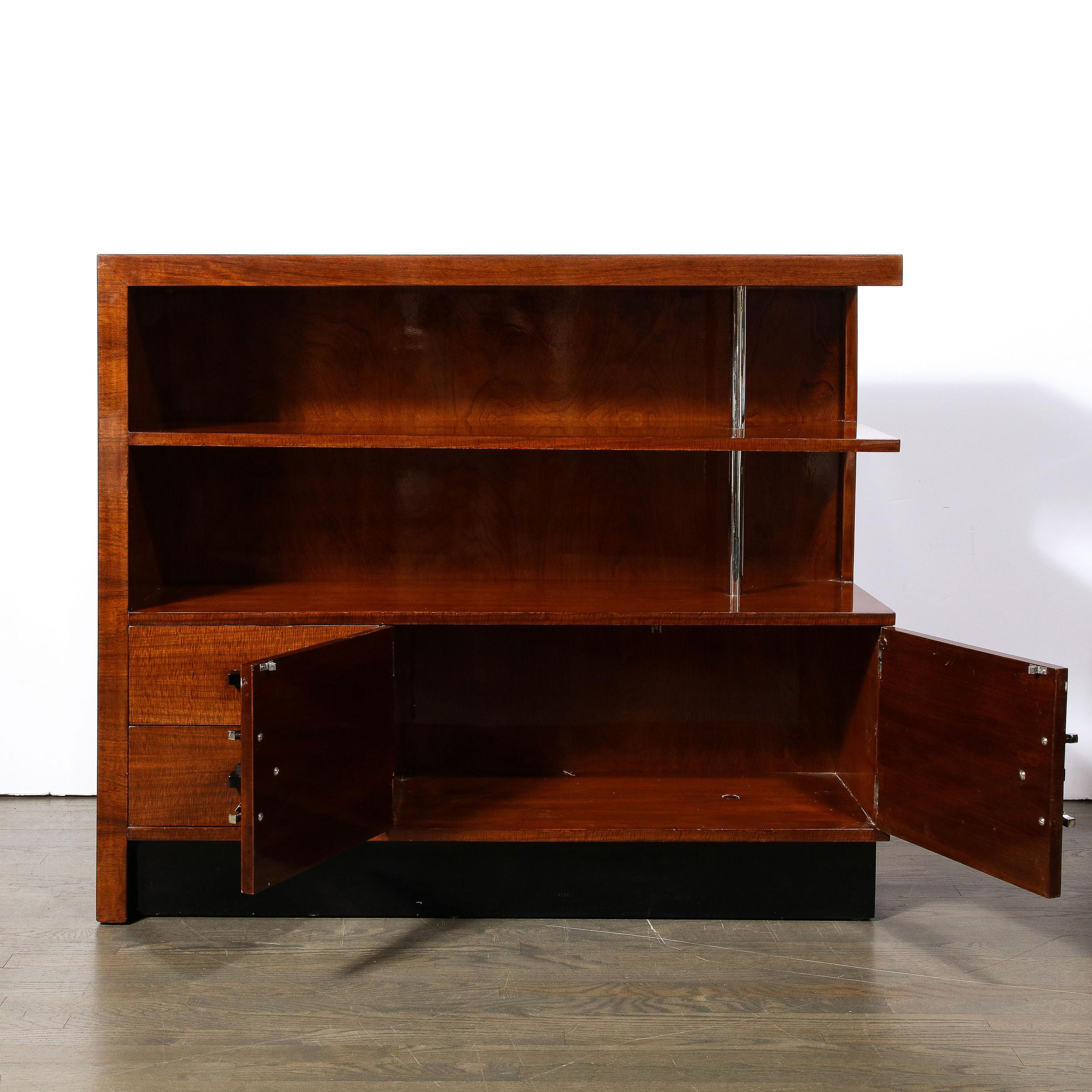 Art Deco East Indian Laurel Bookcase by Gilbert Rohde for Herman Miller No. 344 For Sale 2